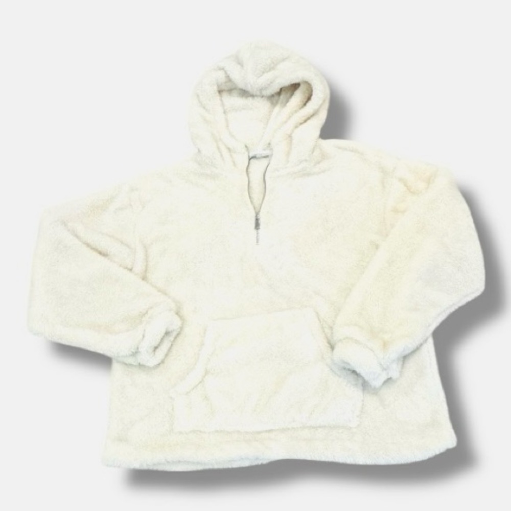 Iris Soft Cream Fleece Fuzzy Hoodie